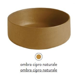 Раковина накладная 35 см ArtCeram Cognac (COL004 18 00) бежевый