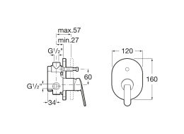 Фото Смеситель для ванны Roca Victoria (5A0625C00) хром
