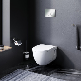 Инсталляция + унитаз + клавиша Am.Pm Like (IS49051.801701) белый, синий