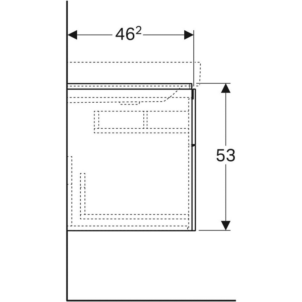 Фото Geberit Xeno2 500.516.00.1 Тумба для раковины, с ящиками выдвижными