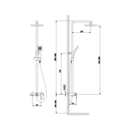 Душевая система Timo Selene (SX-1041/00) хром