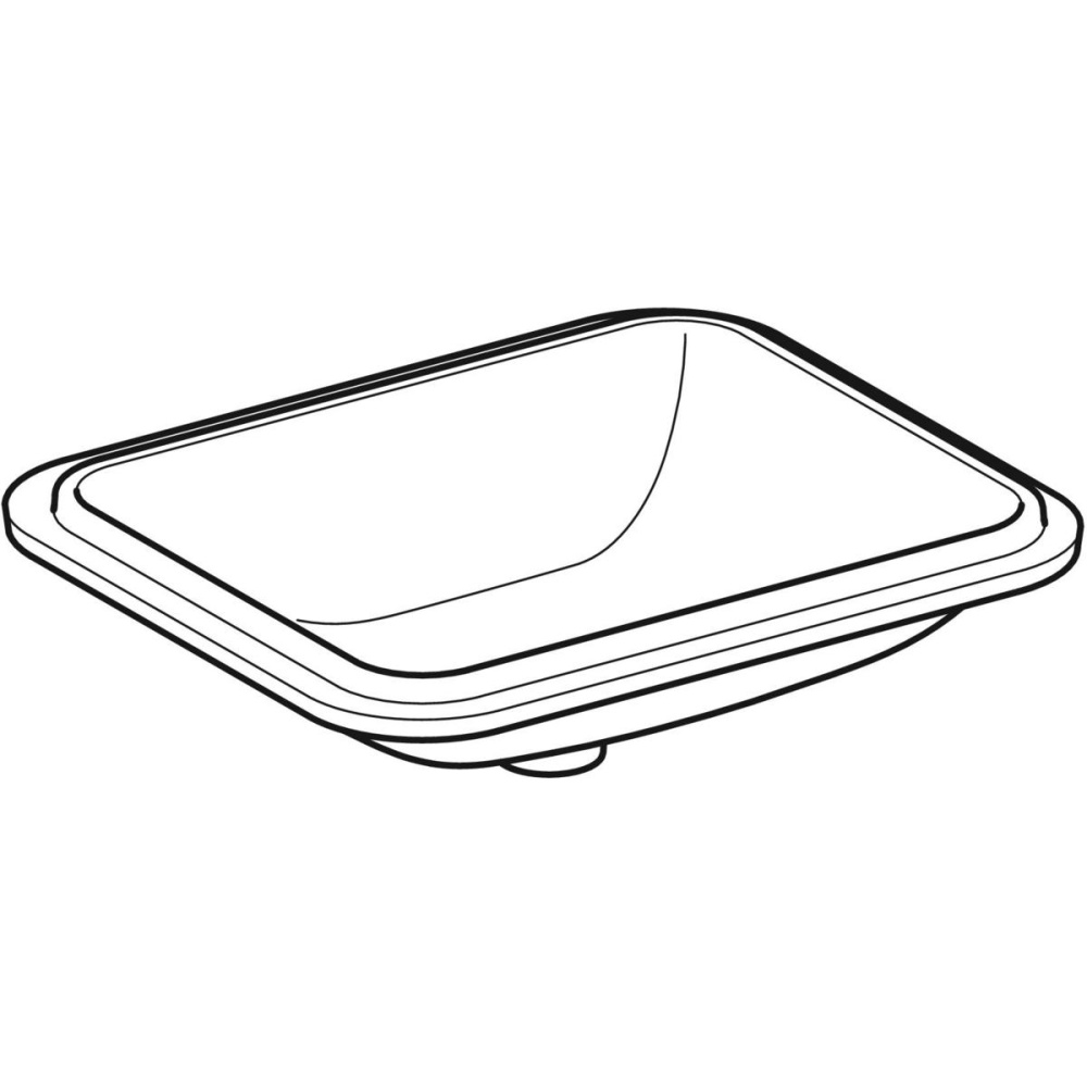 Фото Geberit Variform 500.766.01.2 Раковина, встраиваемая снизу