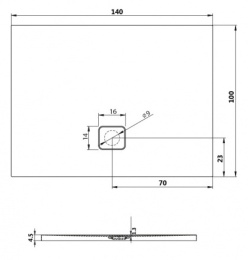 Фото Душевой поддон Riho Basel 434 140x100 белый + сифон DC380050000000S