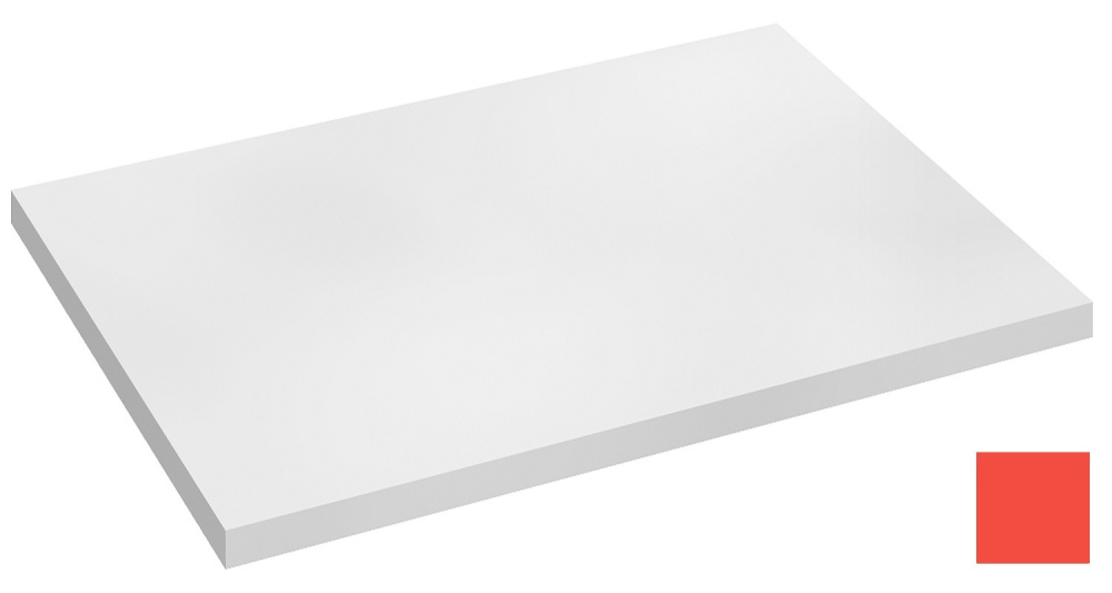 Фото Столешница без выреза под раковину Jacob Delafon Odeon Rive Gauche 60 см, EB2597-S44, цвет алый сати