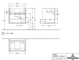 Villeroy Boch Collaro C009L0VK Тумба под раковину 604х444 мм (Soft Grey)