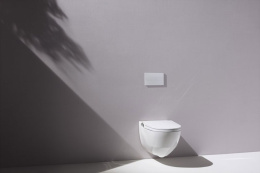 Подвесной унитаз-биде Laufen Cleanet Riva 8.2069.1.400.000.1 безободковый