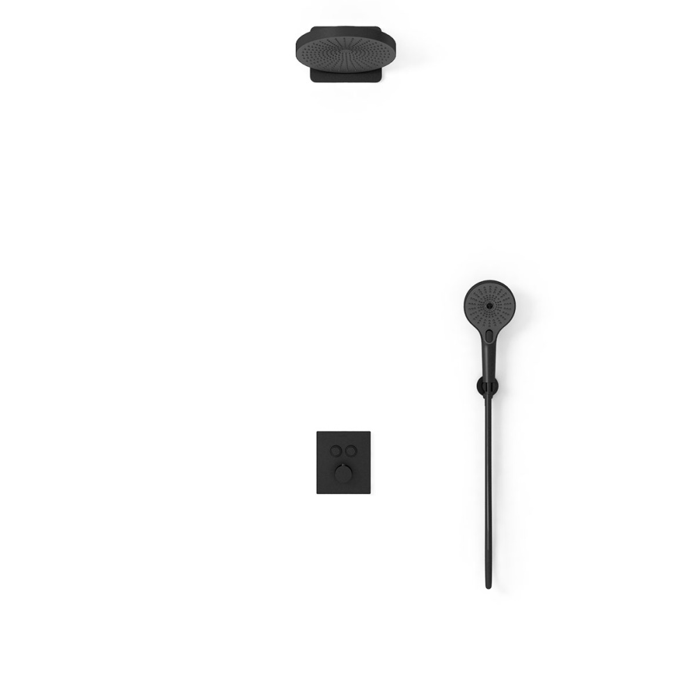 Душевой комплект Vincea (VSFW-3I21T1MB) черный матовый