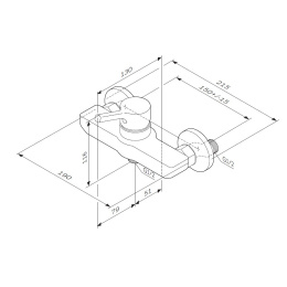 Смеситель для душа Am.Pm X-Joy (F85B20000) хром