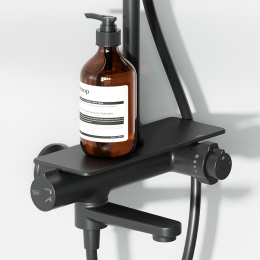 Душевая система с термостатическим смесителем Damixa Jupiter (977760300) черный