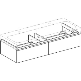 Geberit iCon 840120000 Тумба для раковины, с ящиками выдвижными
