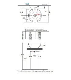 Фото Раковина Globo Forty3 (SC042.BI) белый