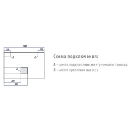 Зеркало Aquaton Отель 100 1A107402OT010