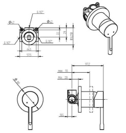 Фото Смеситель для душа Teka Alaior XL 222411200