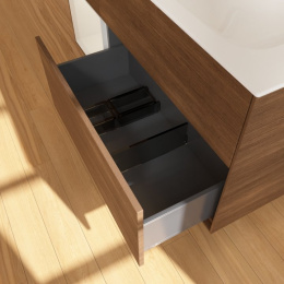 Villeroy Boch Finion F060GJGN Тумба под раковину 1196х498 мм (light grey matt/walnut veneer)
