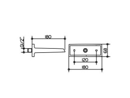 Каскадный излив для душа Keuco meTime_spa 59982 010000, хром
