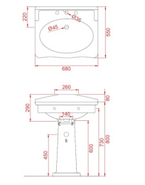 Фото Раковина 68 см ArtCeram Hermitage (HEL002 01 00) белый