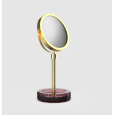 Косметическое зеркало Decor Walther Kristall 0941897 без подсветки, цвет-Rich Burgundy/Gold 24 Karat