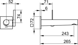 Фото Смеситель для умывальника Keuco Ixmo 59516372102, черный, матовый