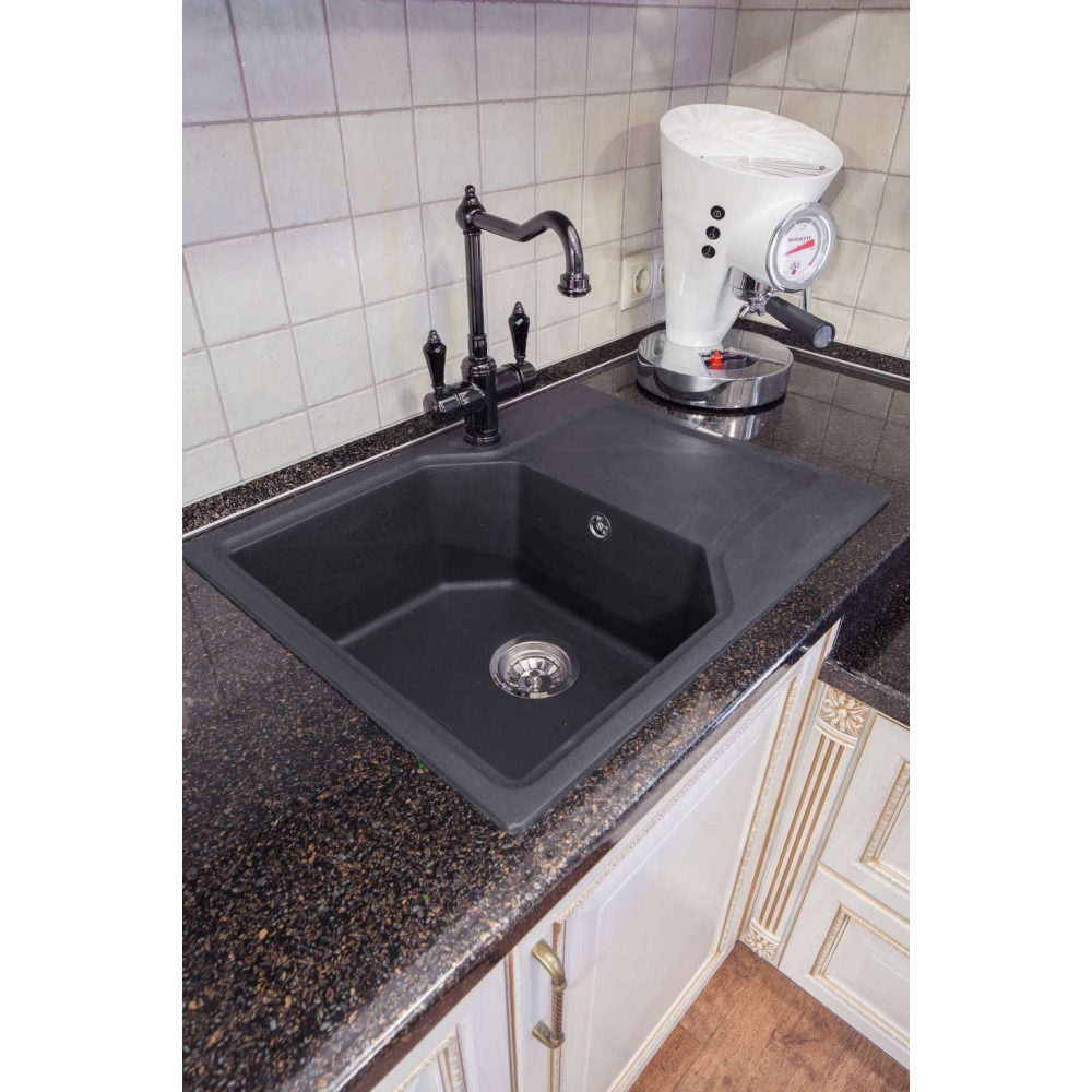 Кухонная мойка Omoikiri Yonaka 65-BL Artgranit (4993348) черный