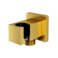 Подключение шланга WasserKRAFT A184 с держателем для лейки, PVD-покрытие матовое золото