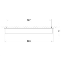 Omnires Darling DA70216NI Вешалка для полотенца 60,8 см (никель)