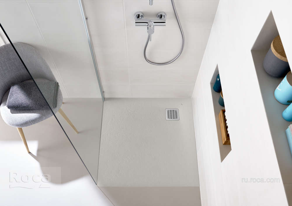 Фото Душевой поддон Roca Terran (AP10338438401100) белый