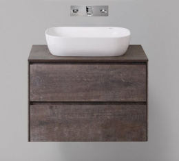 Тумба под раковину BelBagno Pietra PIETRA-800-2C-SO-PT, 80 х 46 х 55 см, цвет серый камень