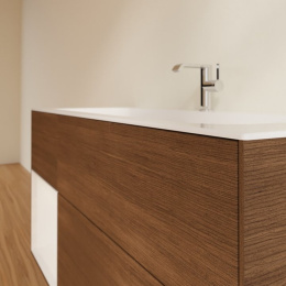 Villeroy Boch Finion F060GFGN Тумба под раковину 1196х498 мм (glossy white/walnut veneer)