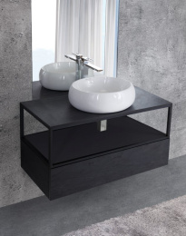 Вставка в дно металлического каркаса под раковину CEZARES CADRO-100-MENS-NERO