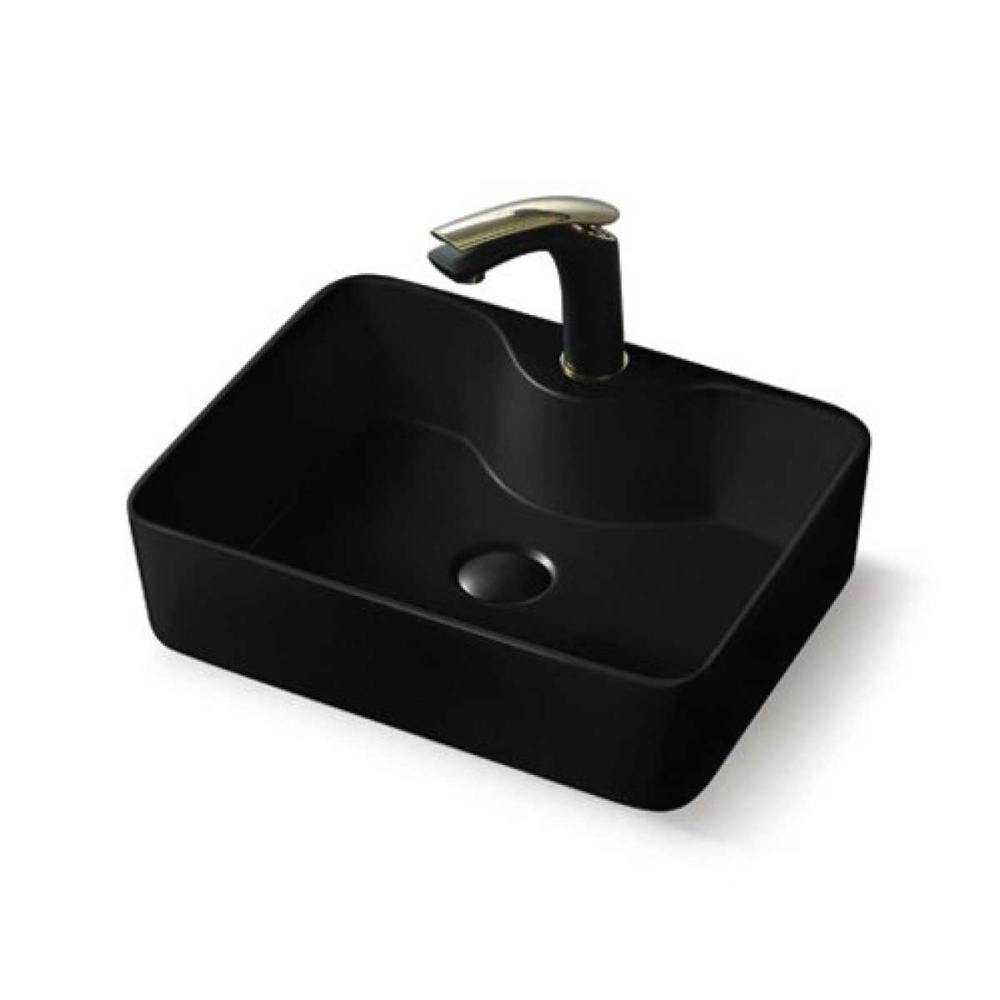 Раковина керамическая Vincea (VBS-127MB) матовый черный