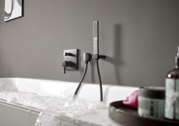Ручной душ Hansgrohe Rainfinity (26866340) шлифованный черный хром
