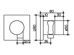 Фото Переключатель Keuco Ixmo 59556010202, хром