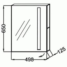 Зеркальный шкаф Jacob Delafon Rythmik EB1060-NF
