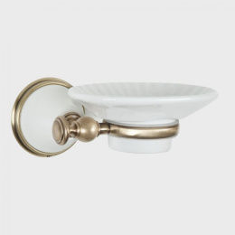 Мыльница Tiffany World Harmony TWHA106bi/br, белый/бронза