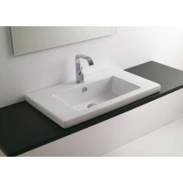 Раковина накладная 96 см ArtCeram Gap (GPL004 01 00) белый