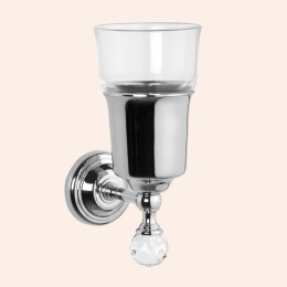 Фото Стакан для щеток Tiffany World Crystal TWCR109cr-sw, хром