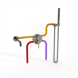 Фото Комплект на 2 потребителя Paini Cox 78CRSET26911BATH хром