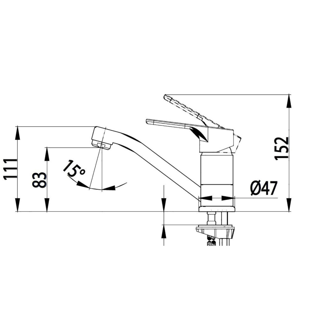 Teka Salina 273866210 Смеситель для раковины