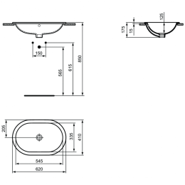 Фото Раковина 62X41 см Ideal Standard CONNECT E504901