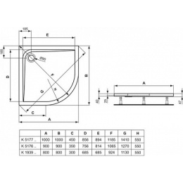 Поддон для душа Ideal Standard Ultra Flat K517701