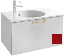 Тумба под раковину Jacob Delafon Odeon Rive Gauche 70 см, EB2511-RX-S08, цвет тёмно-красный сатин, р