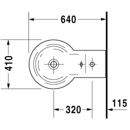 Биде напольное Duravit Starck 1 0274100000, белый