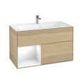 Villeroy Boch Finion F030GFPC Тумба под раковину 996х498 мм (glossy white/oak veneer)