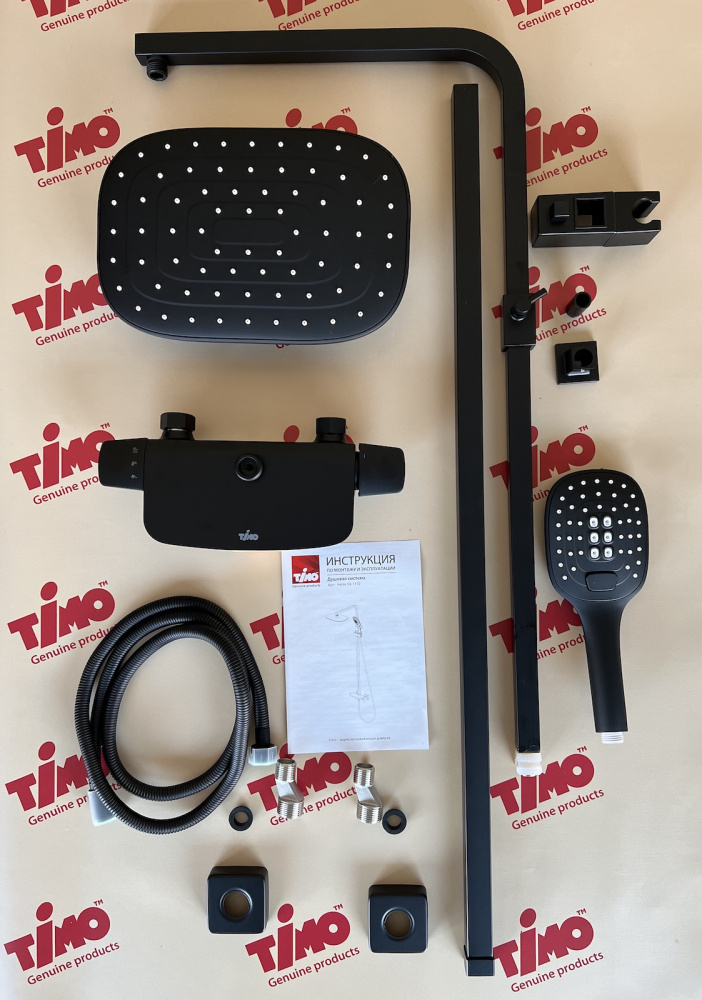 Фото Душевая система Timo Helmi SX-1170/03 черный