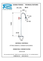 Душевая система со смесителем REMER Liberty (36LI) хром