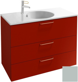 Фото Тумба под раковину Jacob Delafon Odeon Rive Gauche 90 см, EB2533-RX-S51, цвет миндальный сатин, ручк