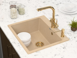 Мойка кухонная 60x52 Paulmark Kante  (PM106052-QU) кварц