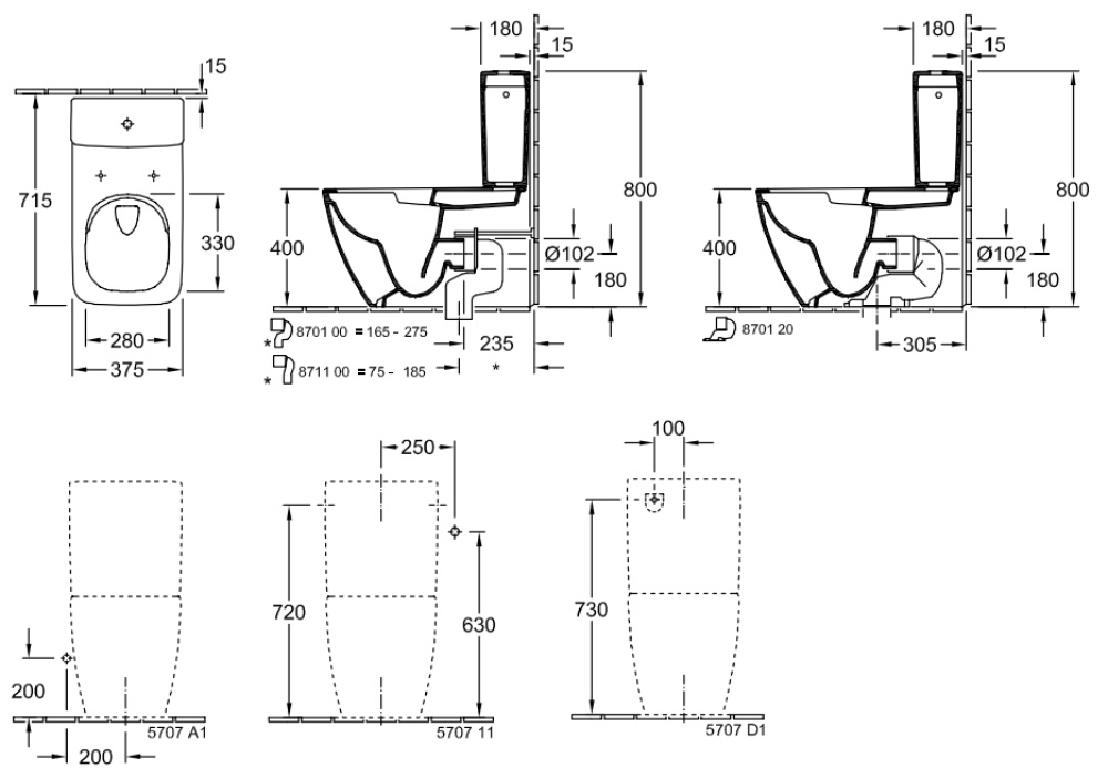 Унитаз напольный Venticello Plus 4612 R0R1