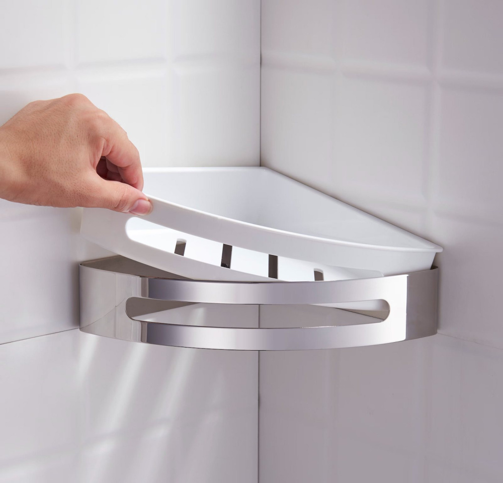 Фото Полка угловая Timo Luiro 18577/00 хром