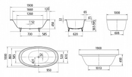 Kaldewei Ellipso Duo Oval 232 с покрытием Easy-Clean